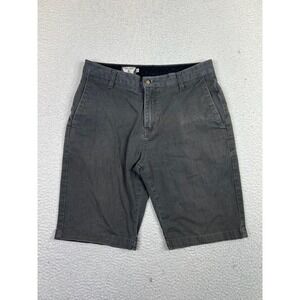 Volcom Shorts Mens 30 Gray Chino Walk Shorts Casual Cotton Blend‎ Skate Surf